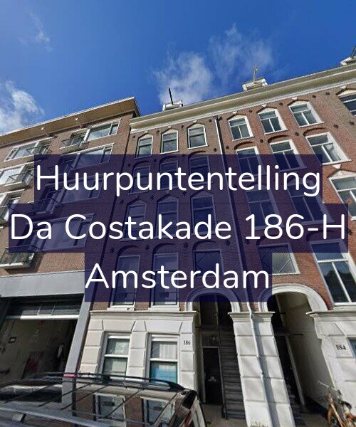 Foto gevel Huurpuntentelling voor Da Costakade 186-H, Amsterdam