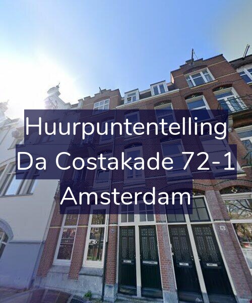 Foto gevel Huurpuntentelling voor Da Costakade 72-1, Amsterdam