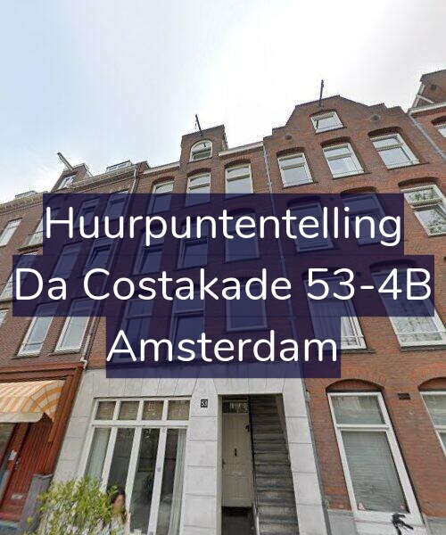 Foto gevel Huurpuntentelling voor Da Costakade 53-4B, Amsterdam