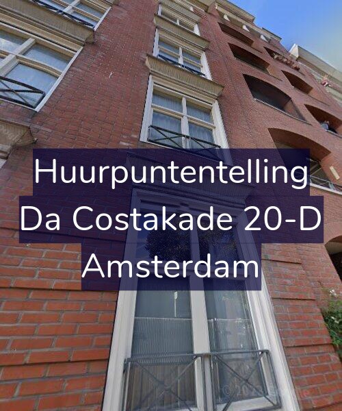 Foto gevel Huurpuntentelling voor Da Costakade 20-D, Amsterdam