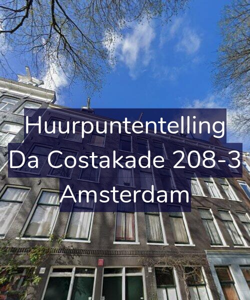 Foto gevel Huurpuntentelling voor Da Costakade 208-3, Amsterdam