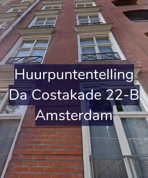 Foto gevel Huurpuntentelling voor Da Costakade 22-B, Amsterdam
