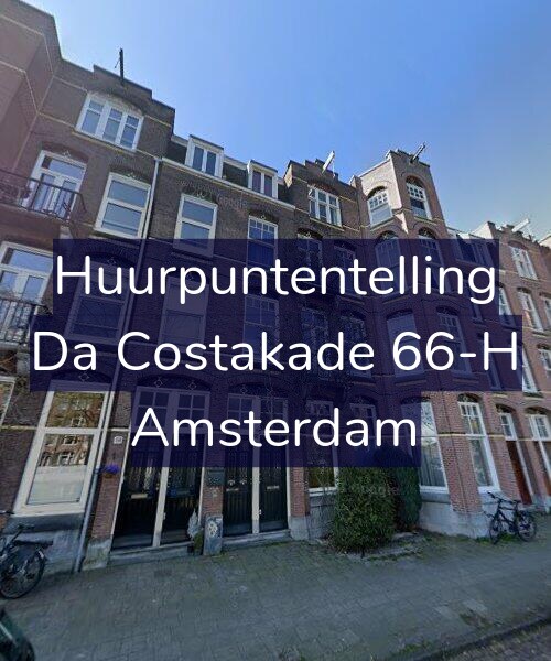 Foto gevel Huurpuntentelling voor Da Costakade 66-H, Amsterdam
