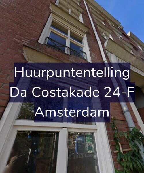 Foto gevel Huurpuntentelling voor Da Costakade 24-F, Amsterdam