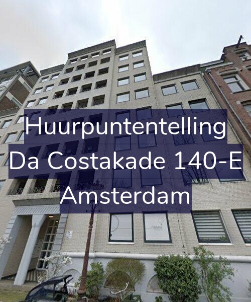 Foto gevel Huurpuntentelling voor Da Costakade 140-E, Amsterdam