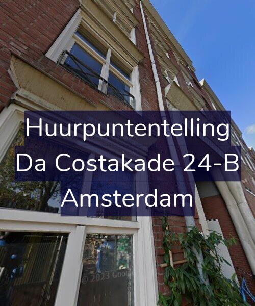 Foto gevel Huurpuntentelling voor Da Costakade 24-B, Amsterdam