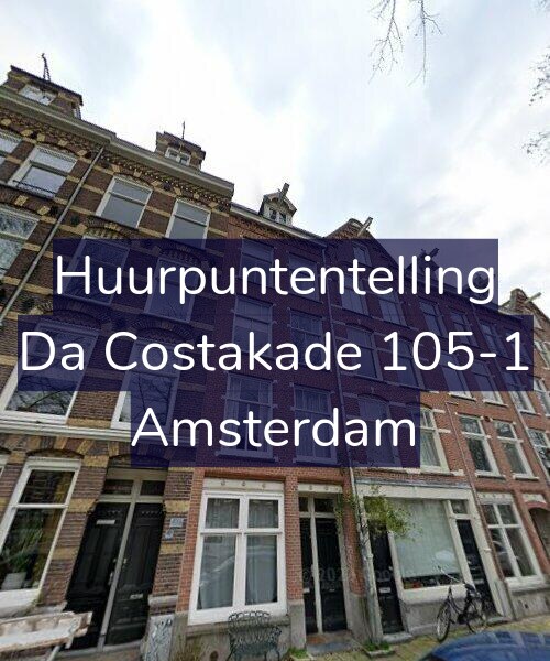 Foto gevel Huurpuntentelling voor Da Costakade 105-1, Amsterdam