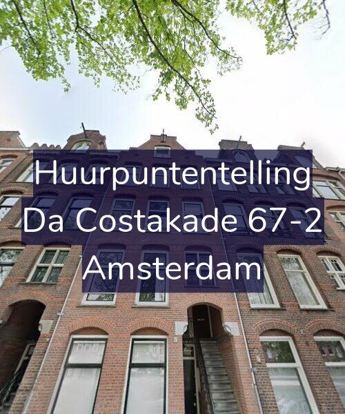 Foto gevel Huurpuntentelling voor Da Costakade 67-2, Amsterdam