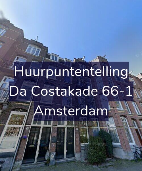 Foto gevel Huurpuntentelling voor Da Costakade 66-1, Amsterdam