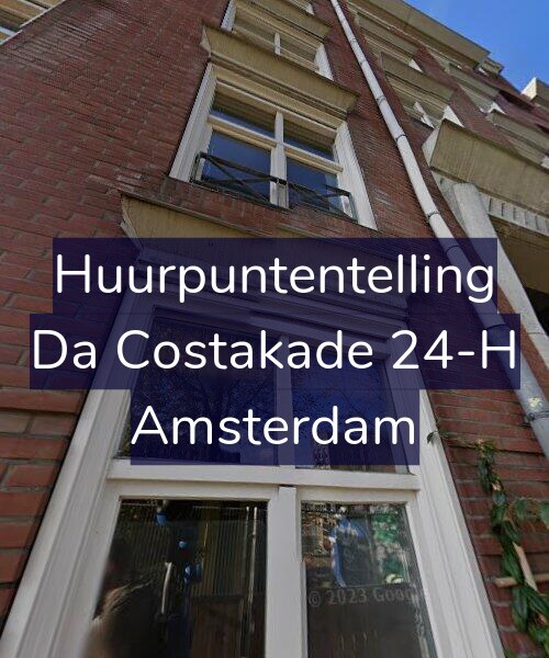 Foto gevel Huurpuntentelling voor Da Costakade 24-H, Amsterdam