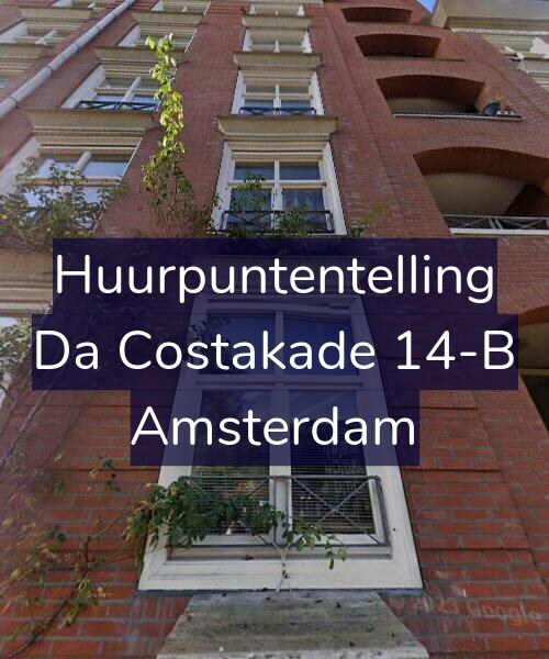 Foto gevel Huurpuntentelling voor Da Costakade 14-B, Amsterdam