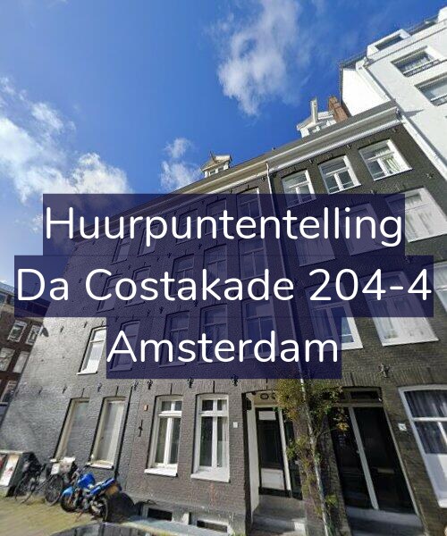 Foto gevel Huurpuntentelling voor Da Costakade 204-4, Amsterdam