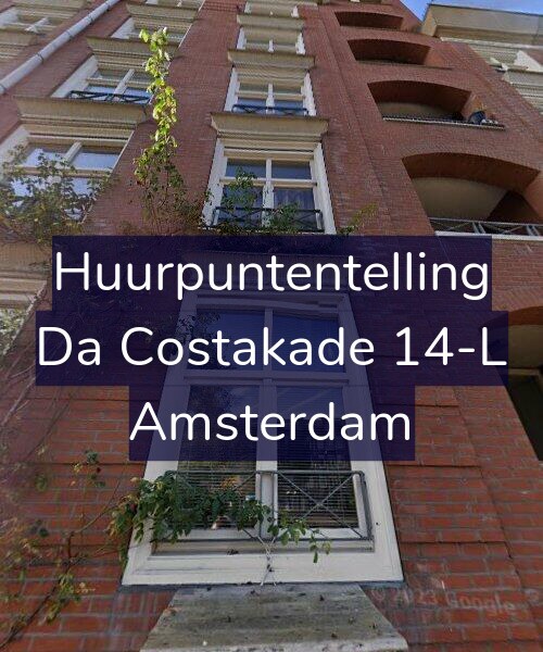 Foto gevel Huurpuntentelling voor Da Costakade 14-L, Amsterdam
