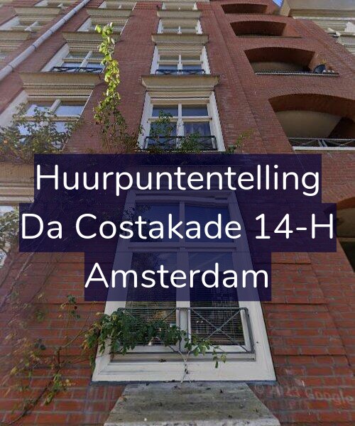 Foto gevel Huurpuntentelling voor Da Costakade 14-H, Amsterdam