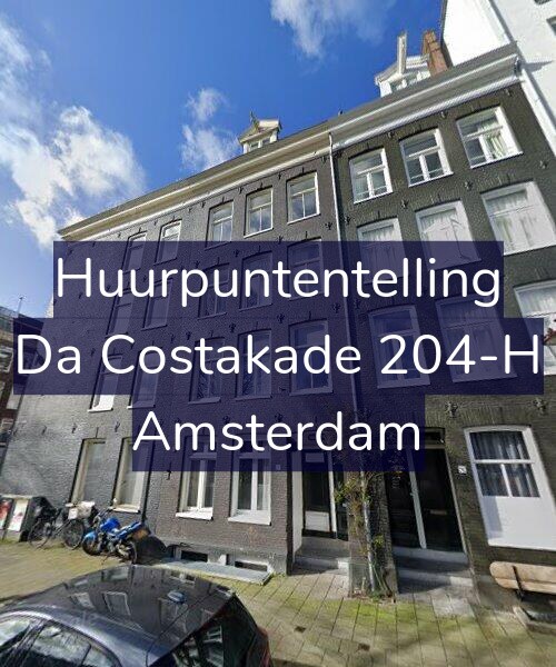 Foto gevel Huurpuntentelling voor Da Costakade 204-H, Amsterdam