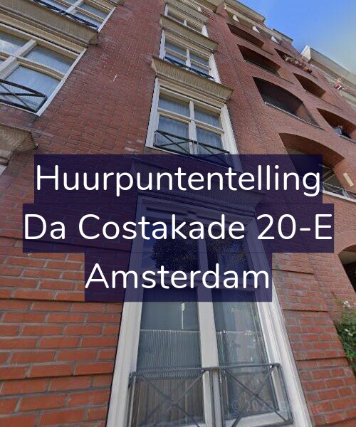 Foto gevel Huurpuntentelling voor Da Costakade 20-E, Amsterdam