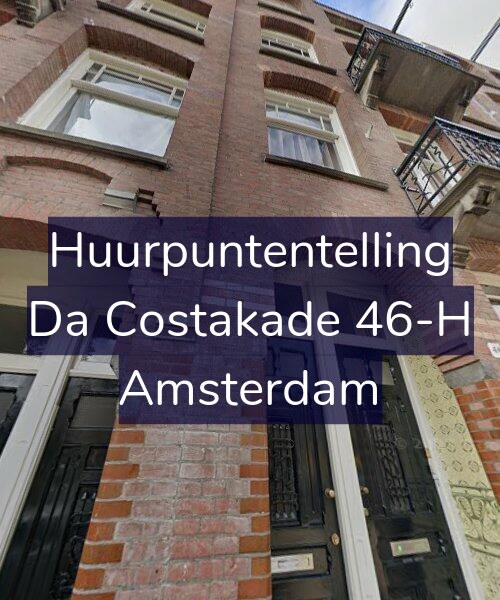 Foto gevel Huurpuntentelling voor Da Costakade 46-H, Amsterdam