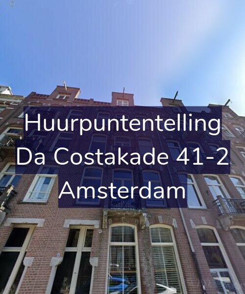Foto gevel Huurpuntentelling voor Da Costakade 41-2, Amsterdam
