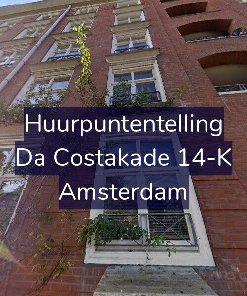 Foto gevel Huurpuntentelling voor Da Costakade 14-K, Amsterdam