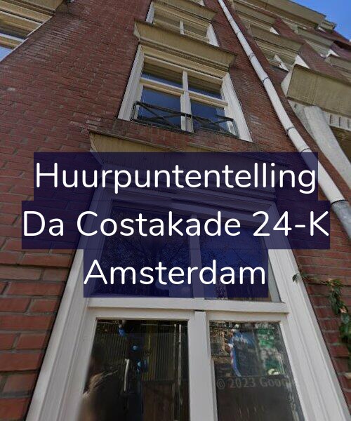 Foto gevel Huurpuntentelling voor Da Costakade 24-K, Amsterdam