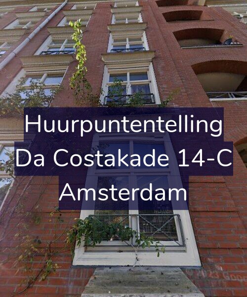 Foto gevel Huurpuntentelling voor Da Costakade 14-C, Amsterdam