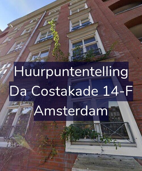Foto gevel Huurpuntentelling voor Da Costakade 14-F, Amsterdam