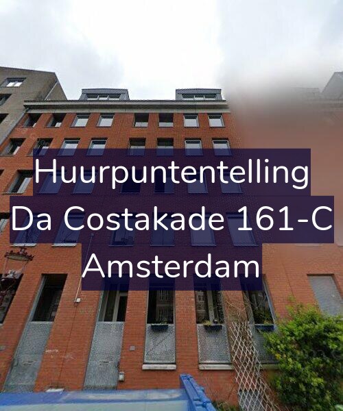 Foto gevel Huurpuntentelling voor Da Costakade 161-C, Amsterdam
