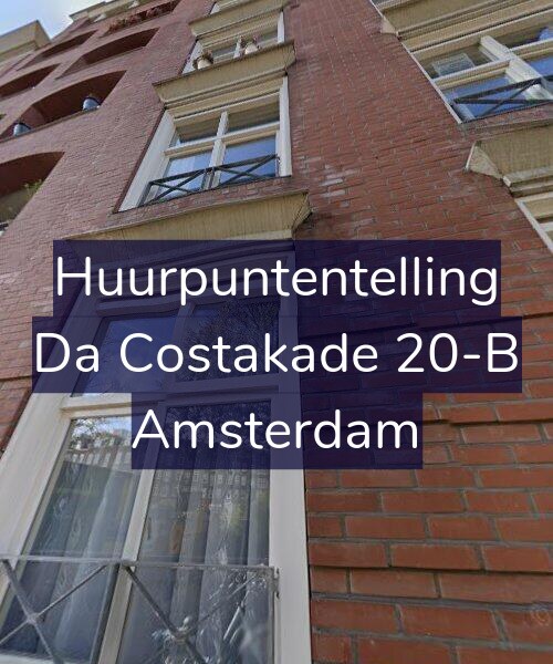 Foto gevel Huurpuntentelling voor Da Costakade 20-B, Amsterdam
