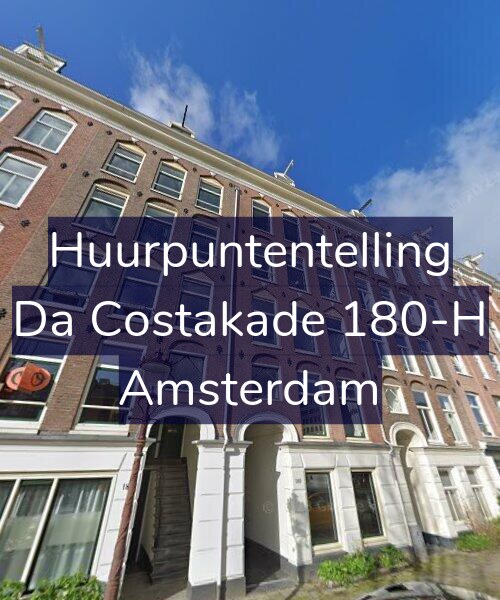 Foto gevel Huurpuntentelling voor Da Costakade 180-H, Amsterdam