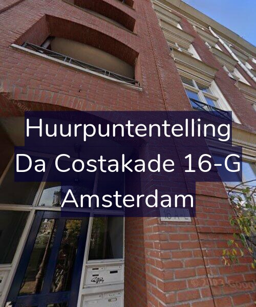 Foto gevel Huurpuntentelling voor Da Costakade 16-G, Amsterdam