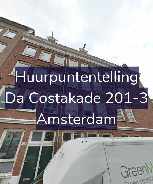Foto gevel Huurpuntentelling voor Da Costakade 201-3, Amsterdam