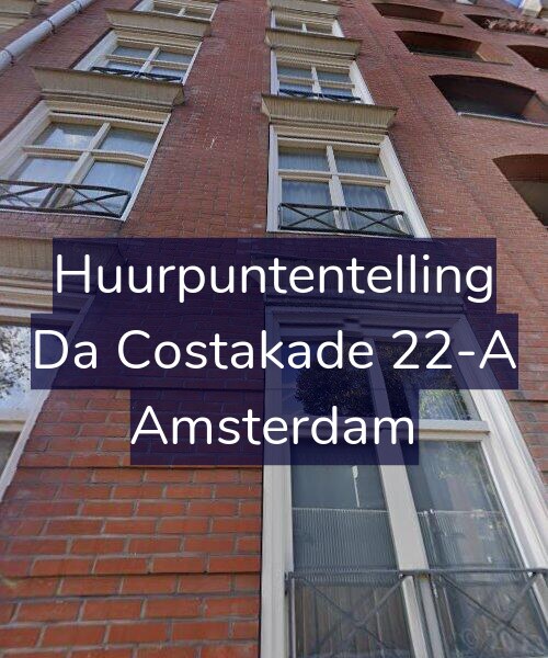 Foto gevel Huurpuntentelling voor Da Costakade 22-A, Amsterdam