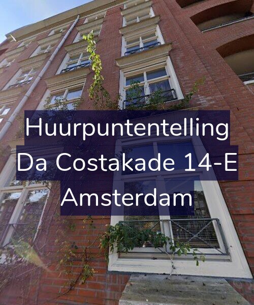 Foto gevel Huurpuntentelling voor Da Costakade 14-E, Amsterdam
