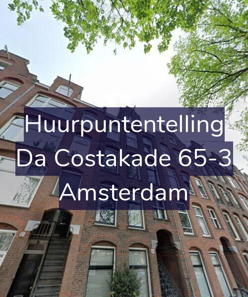 Foto gevel Huurpuntentelling voor Da Costakade 65-3, Amsterdam