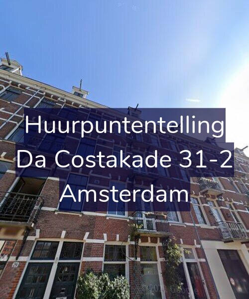 Foto gevel Huurpuntentelling voor Da Costakade 31-2, Amsterdam