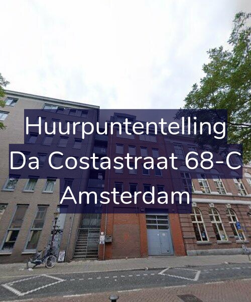 Foto gevel Huurpuntentelling voor Da Costastraat 68-C, Amsterdam