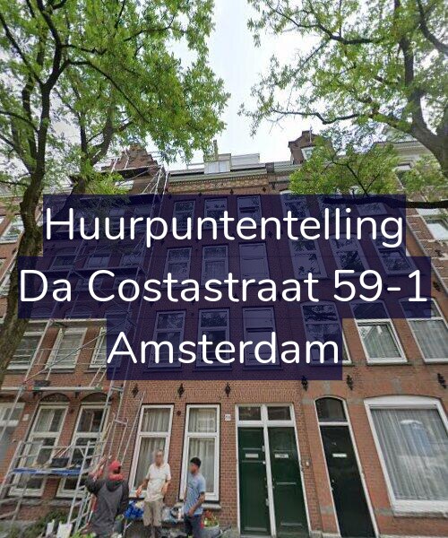 Foto gevel Huurpuntentelling voor Da Costastraat 59-1, Amsterdam