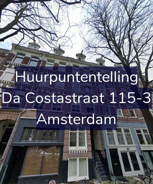 Foto gevel Huurpuntentelling voor Da Costastraat 115-3, Amsterdam