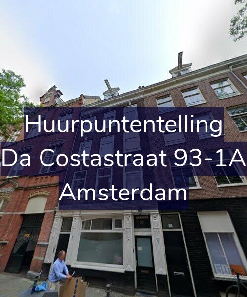 Foto gevel Huurpuntentelling voor Da Costastraat 93-1A, Amsterdam