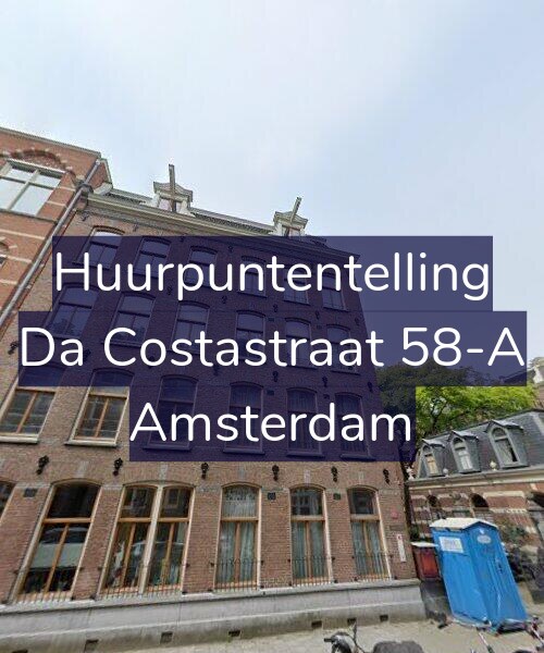 Foto gevel Huurpuntentelling voor Da Costastraat 58-A, Amsterdam