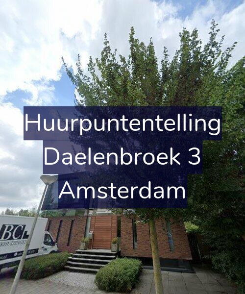 Foto gevel Huurpuntentelling voor Daelenbroek 3, Amsterdam