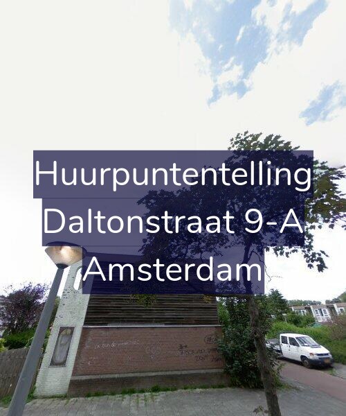 Foto gevel Huurpuntentelling voor Daltonstraat 9-A, Amsterdam