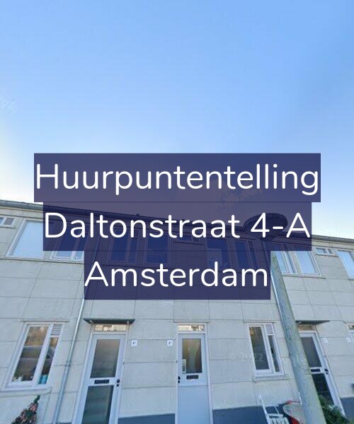Foto gevel Huurpuntentelling voor Daltonstraat 4-A, Amsterdam
