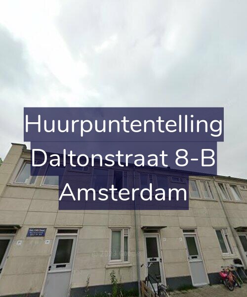 Foto gevel Huurpuntentelling voor Daltonstraat 8-B, Amsterdam