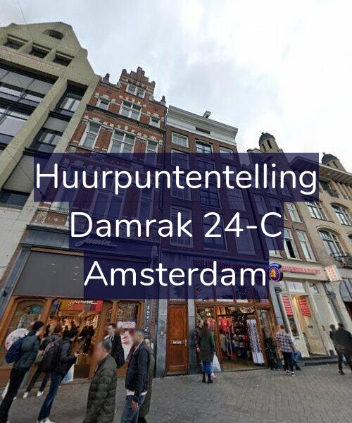 Foto gevel Huurpuntentelling voor Damrak 24-C, Amsterdam