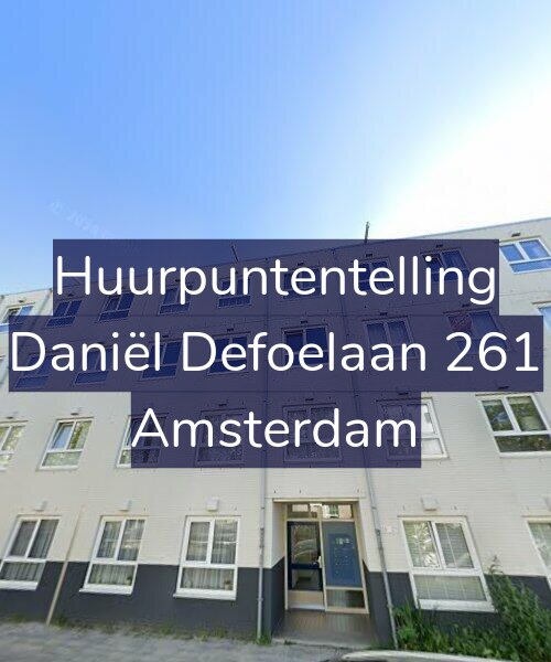 Foto gevel Huurpuntentelling voor Daniël Defoelaan 261, Amsterdam