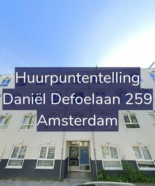 Foto gevel Huurpuntentelling voor Daniël Defoelaan 259, Amsterdam