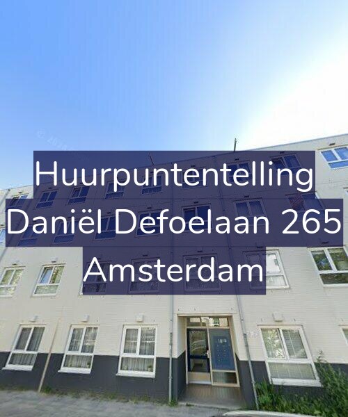 Foto gevel Huurpuntentelling voor Daniël Defoelaan 265, Amsterdam