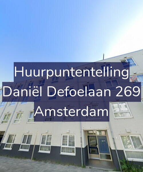 Foto gevel Huurpuntentelling voor Daniël Defoelaan 269, Amsterdam