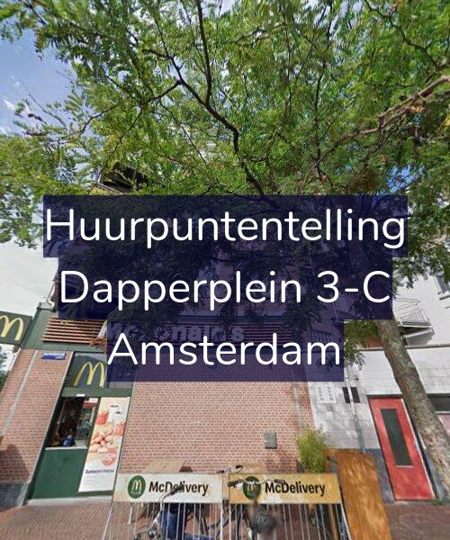 Foto gevel Huurpuntentelling voor Dapperplein 3-C, Amsterdam
